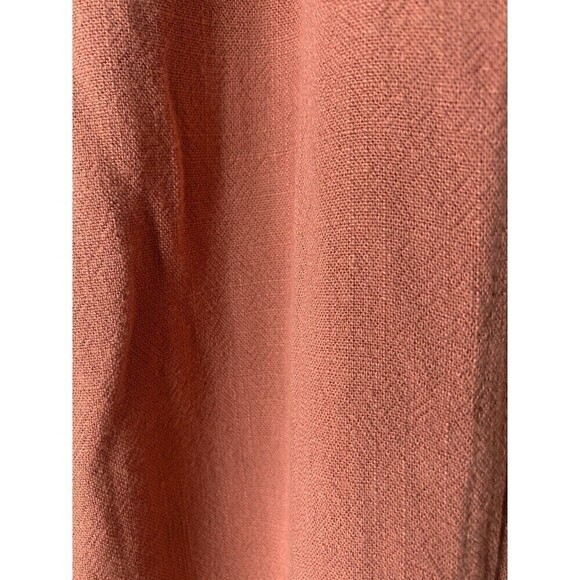 Promesa Womens Growing Wild Floral Cuff Belted Paperbag Pants Size Small Linen - Picture 6 of 10